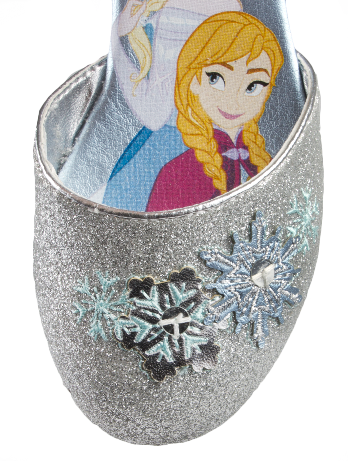 Kids Girls Disney Frozen Dress Up Shoes Glitter Princess Low Heels